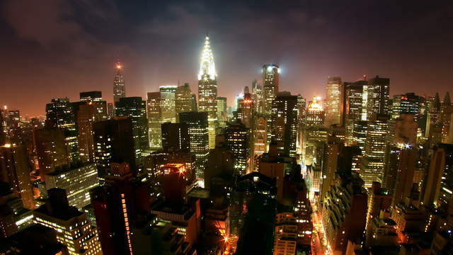 New York Skyline Timelapse Stock Footage Video
