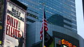 Time lapse clip - Times Square Flag