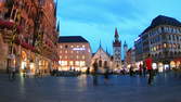 Time lapse clip - Marienplatz Munich Day-Night