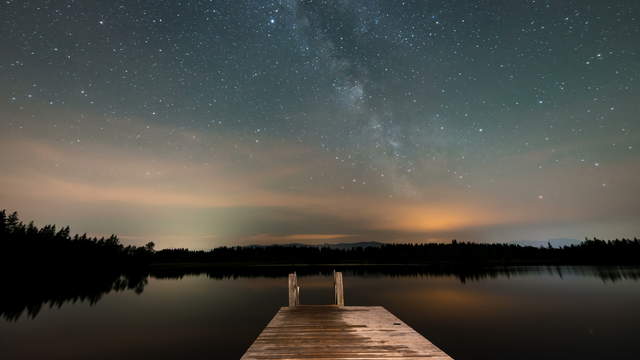 Milky Way over Lake View