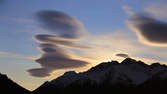 Time lapse clip - Lenticularis clouds