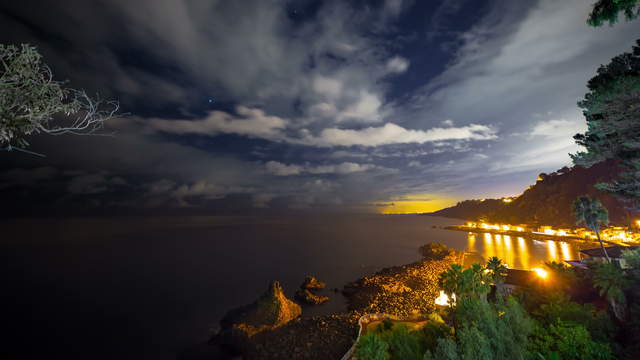 Sicily - Coast at Night