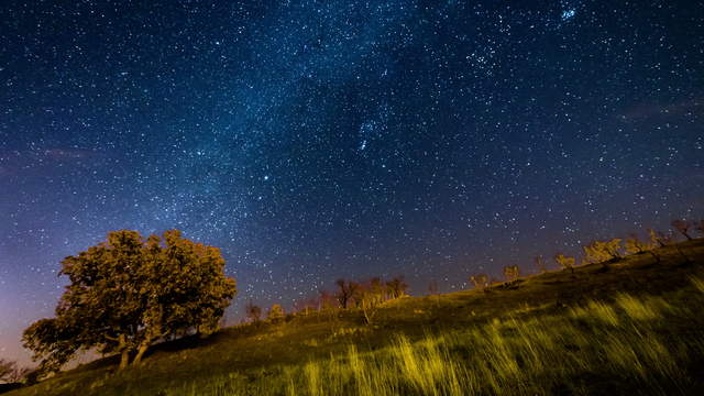 Starry Sky UHD Time-Lapse Video with Milky Way
