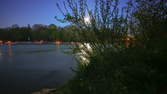 Time lapse clip - River Isar Moon