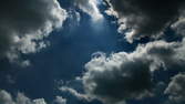 Time lapse clip - Cumulonimbus Clouds in Blue Sky