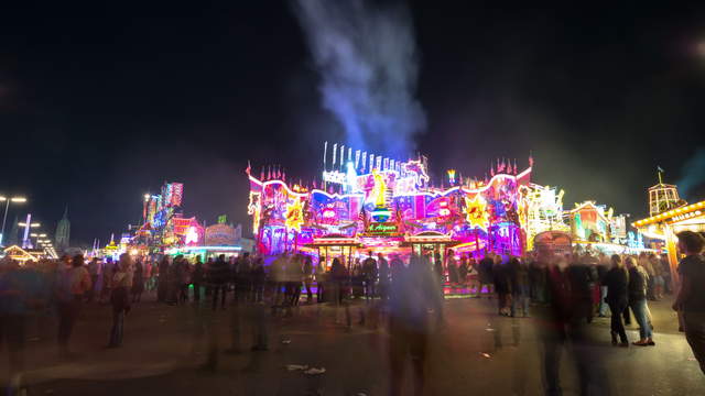 Time lapse clip - Oktoberfest Munich Free Timelapse Footage Video