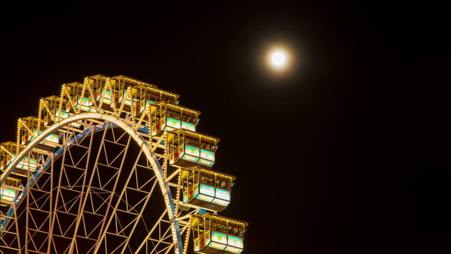 Ferris Wheel Oktoberfest Close Up