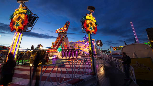 Oktoberfest Panning Shot 	Into The Night