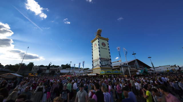 Panning Shot Crowds Of People