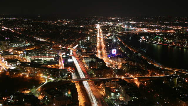 Boston Aerial View Wide-Angle