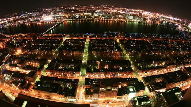 Boston Aerial View Northeast