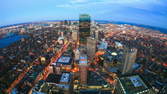 Time lapse clip - Boston Skyline Close Up