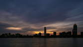 Time lapse clip - Boston Skyline Sunrise