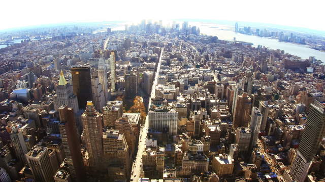 Time lapse clip - Manhattan From Above - Free Footage