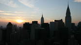 Time lapse clip - New York Skyline  - Day to Night 4K Timelapse