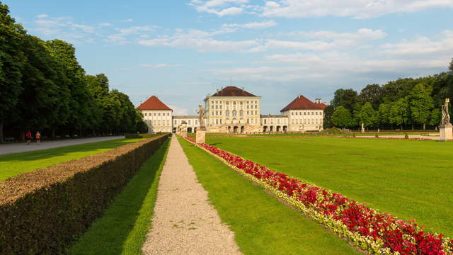 Nymphenburg Palace Garden Hyperlapse - 4k Video Footage Download