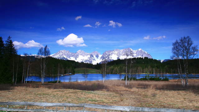 Wilder Kaiser Mountain with Lake Schwarzsee