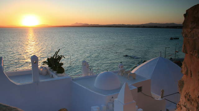 Tunisia Sunset Castle