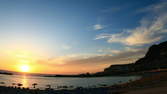 Time lapse clip - Gran Canaria Sunset at the Beach - Fisheye