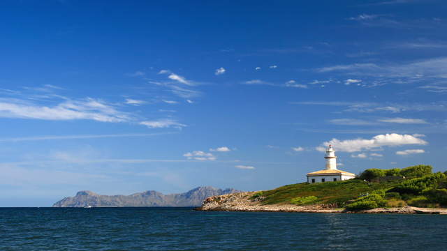 Alcanada Lighthouse, Alcudia, Mallorca, Baleares, Long Shot