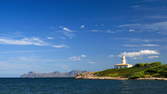 Time lapse clip - Alcanada Lighthouse, Alcudia, Mallorca, Baleares, Long Shot