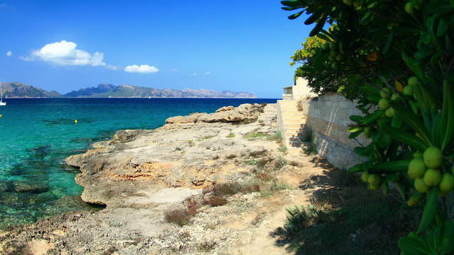 Mallorca Beach with Stairs