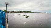 Time lapse clip - Coast of the Baltic Sea Panning Time Lapse at Day