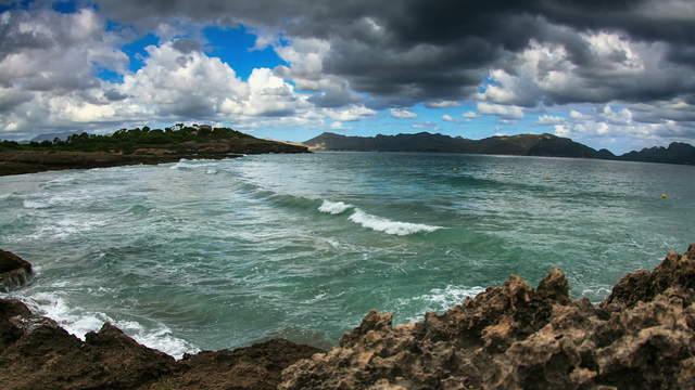 Balearic Sea with Waves