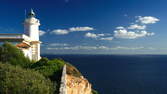 Time lapse clip - Lighthouse at Cap Blanc, Mallorca, Balearic Islands