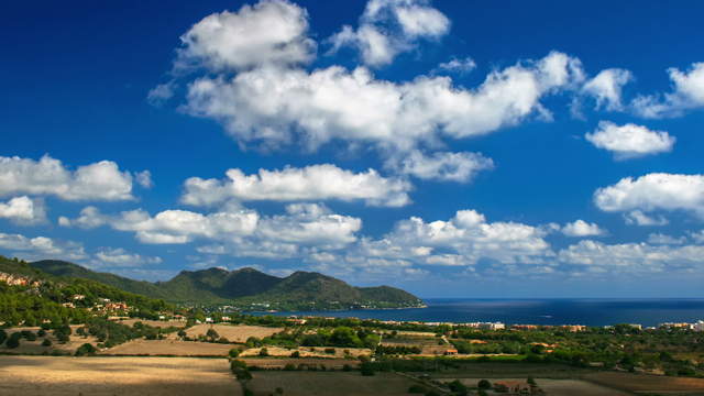 Clouds landscape at Mallorca