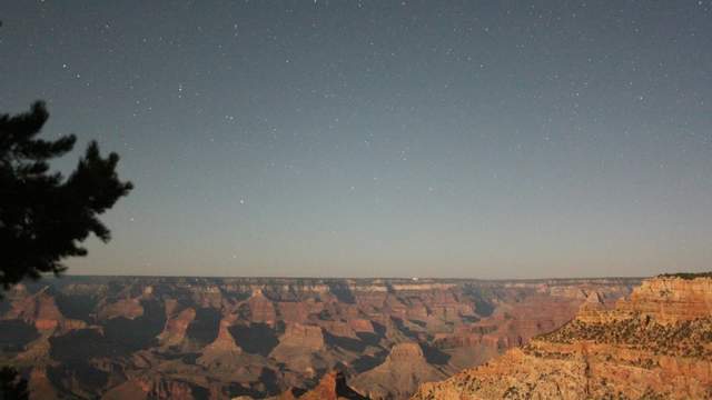 Moonset at Grand Canyon