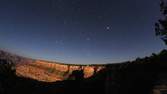 Time lapse clip - Moonset at rand Canyon