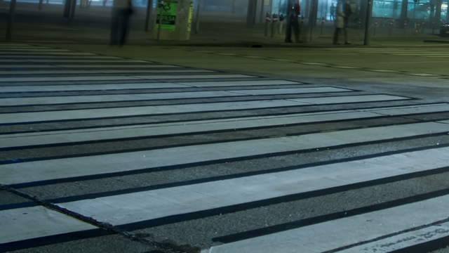 Vienna Praterstern at night – pan