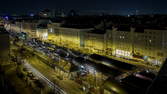 Time lapse clip - Sunrise Vienna Naschmarkt – Pan