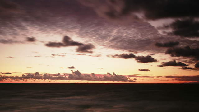 after sunset at sea