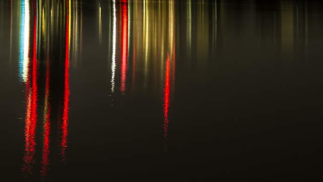 Vienna Donau City at Night – tilt