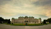 Time lapse clip -  Castle Belvedere Vienna – tracking shot