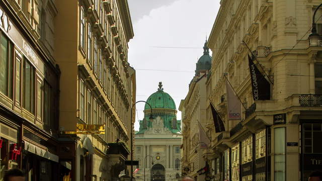 Hyperlapse at the Kohlmarkt & Michaelerplatz in Vienna