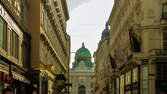 Time lapse clip - Hyperlapse at the Kohlmarkt & Michaelerplatz in Vienna