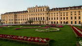 Time lapse clip - Sideways movement at Castle Schoenbrunn Sunset – Hyperlapse