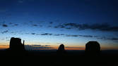 Time lapse clip - Monument Valley - Midden Buttes