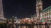 Time lapse clip - Hamburg Christmas Market Hyperlapse