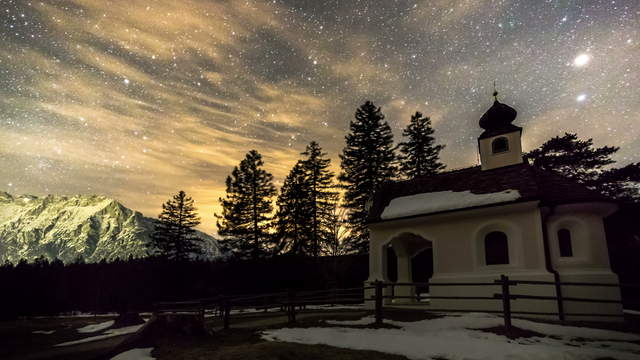 Rising Milky Way Lake Lautersee