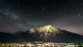 Time lapse clip - Milky Way Karwendel Mountain