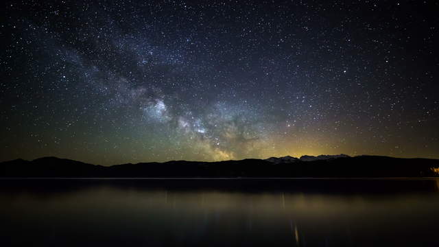 Milky Way Time-Lapse Galaxy