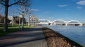 Time lapse clip - 4K Hyperlapse zOOm walk -  Photovoltaic Power Plant of the HGM - Harbour Mannheim 