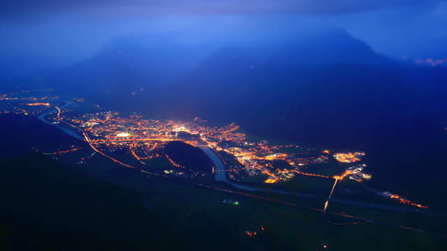 Kufstein (Austria) at Night