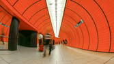 Time lapse clip - Underground Station Marienplatz, Munich