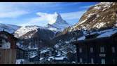 Time lapse clip - Zermatt with Mt. Cervin