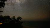 Time lapse clip - Milkyway with moonrise in the Southsee, Tonga